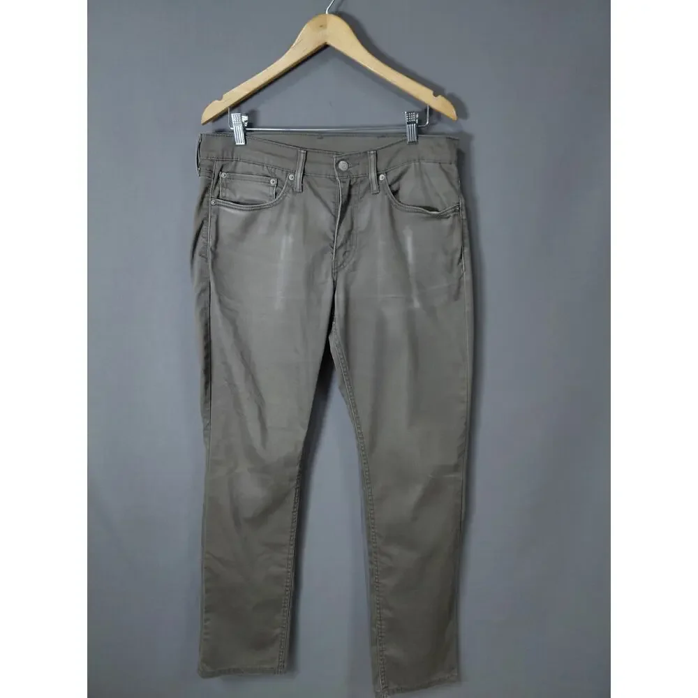 Levi's 511 Gray Straight Leg Slim Fit Jeans Men Size W34 L32